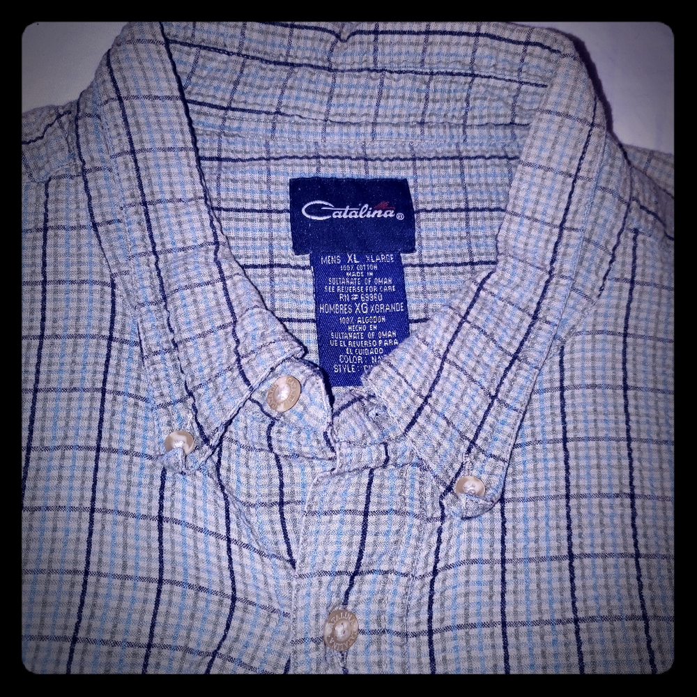 XLarge Cotton button up shirt by Catalina